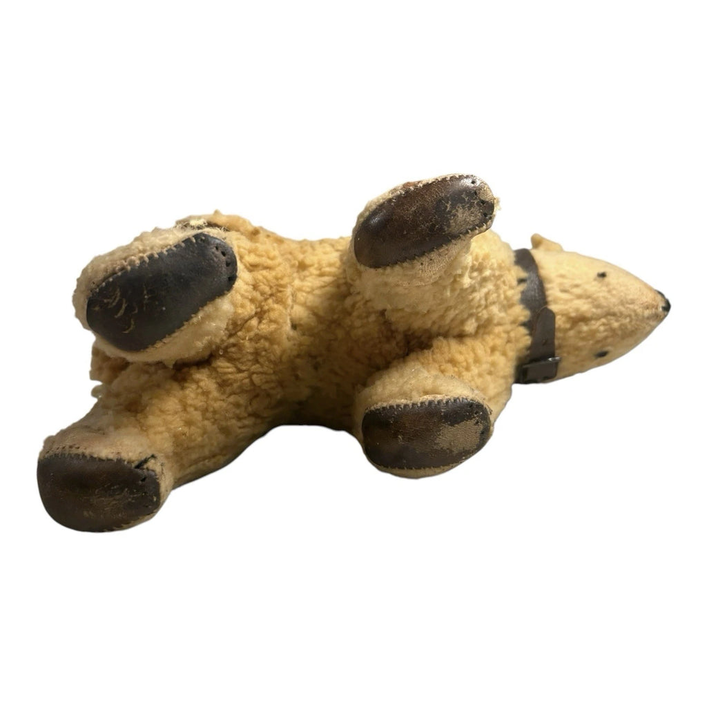 Antique Stuffed Toy Polar Bear with Leather Pads on Feet
