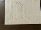 Vintage Framed  and Signed Original Drawing by Peter Max June 75
