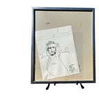 Signed Dated Framed Original Drawing by Peter Max 1975 For Suzin I love you