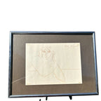 Vintage Framed  and Signed Original Drawing by Peter Max June 75