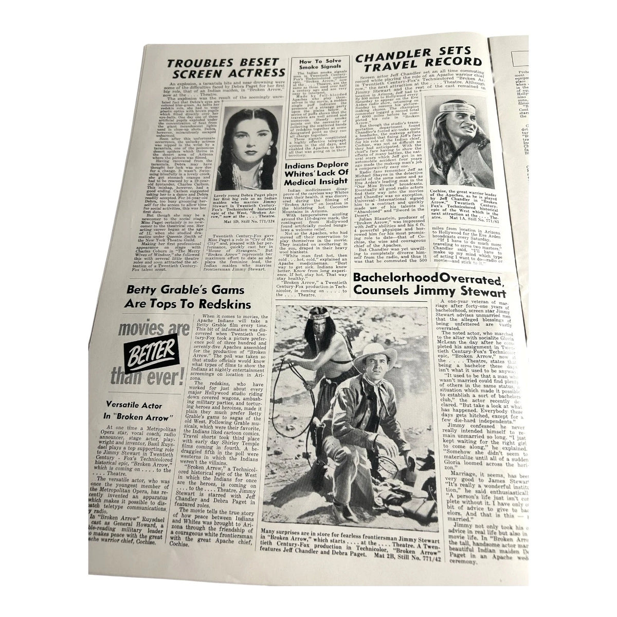 Vintage Movie Press Book Showmans Manual Broken Arrow 1950