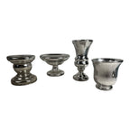 Antique Set Lot of 4 Mercury Glass Pieces Owned by Martha Stewart