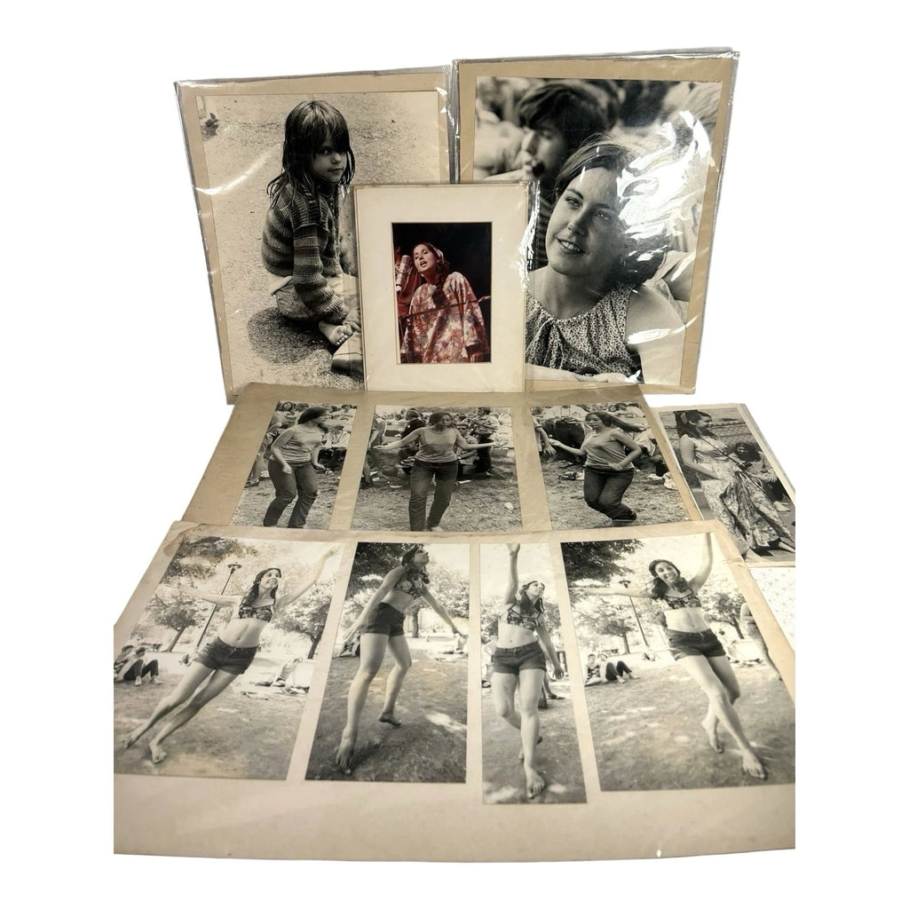 Vintage Collection Lot of 11 Hippie Music Festival Black White Photographs