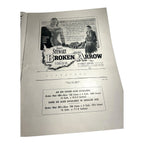 Vintage Movie Press Book Showmans Manual Broken Arrow 1950