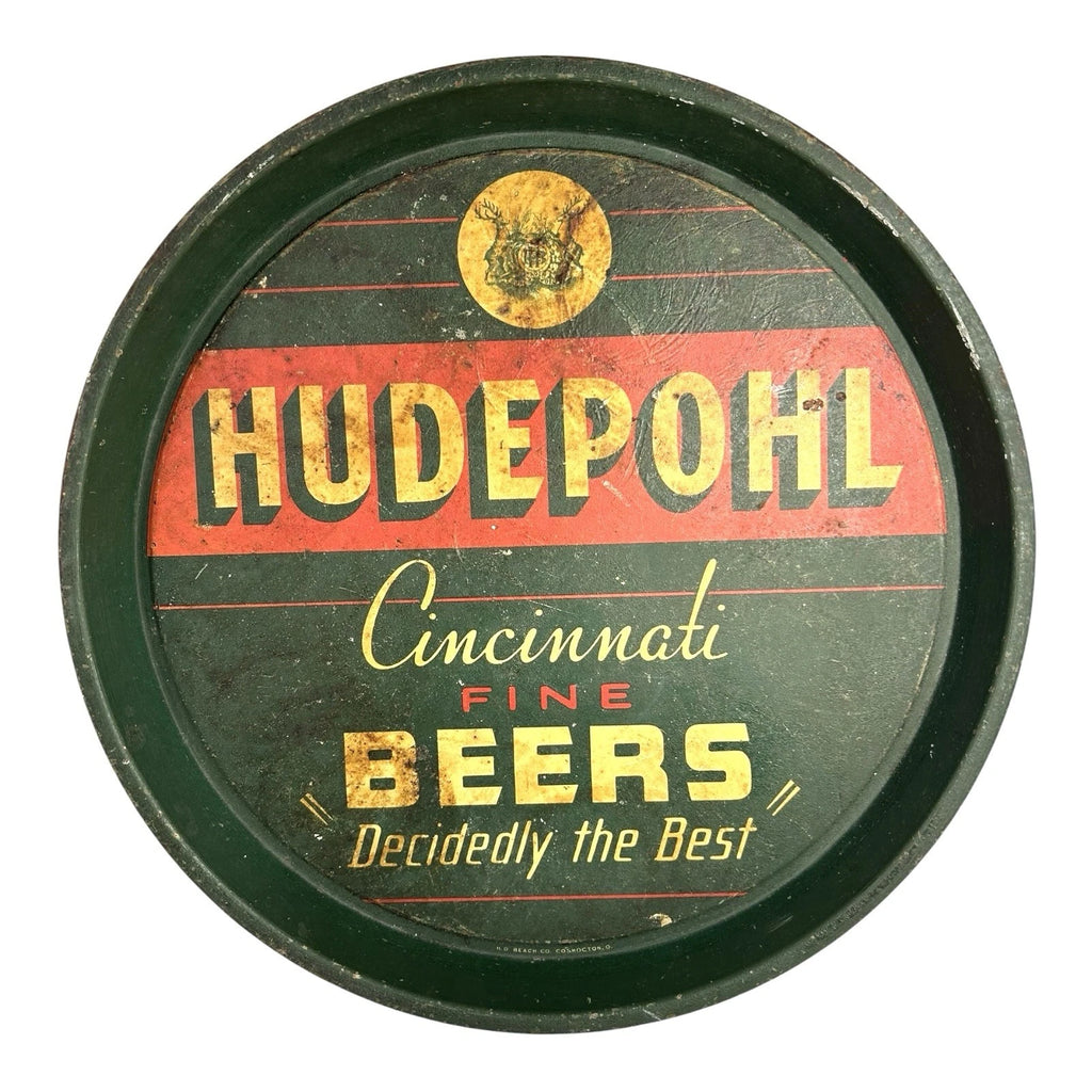 Vintage Hudepohl Cincinnati Fine Beers Serving the Best Serving Tray