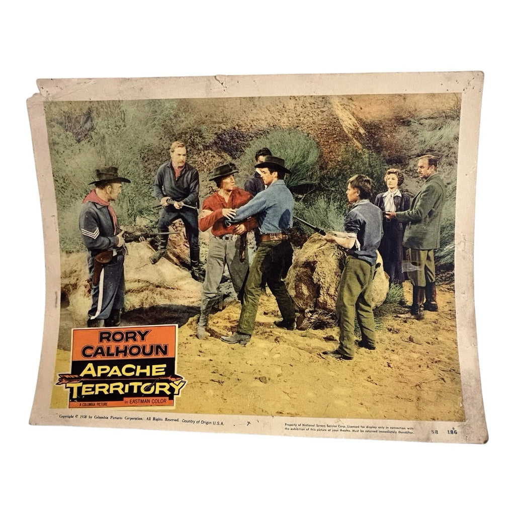 Vintage Western Movie Lobby Card Apache Territory 1958