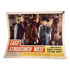 Vintage Western Movie Lobby Card Last Stagecoach West 1957