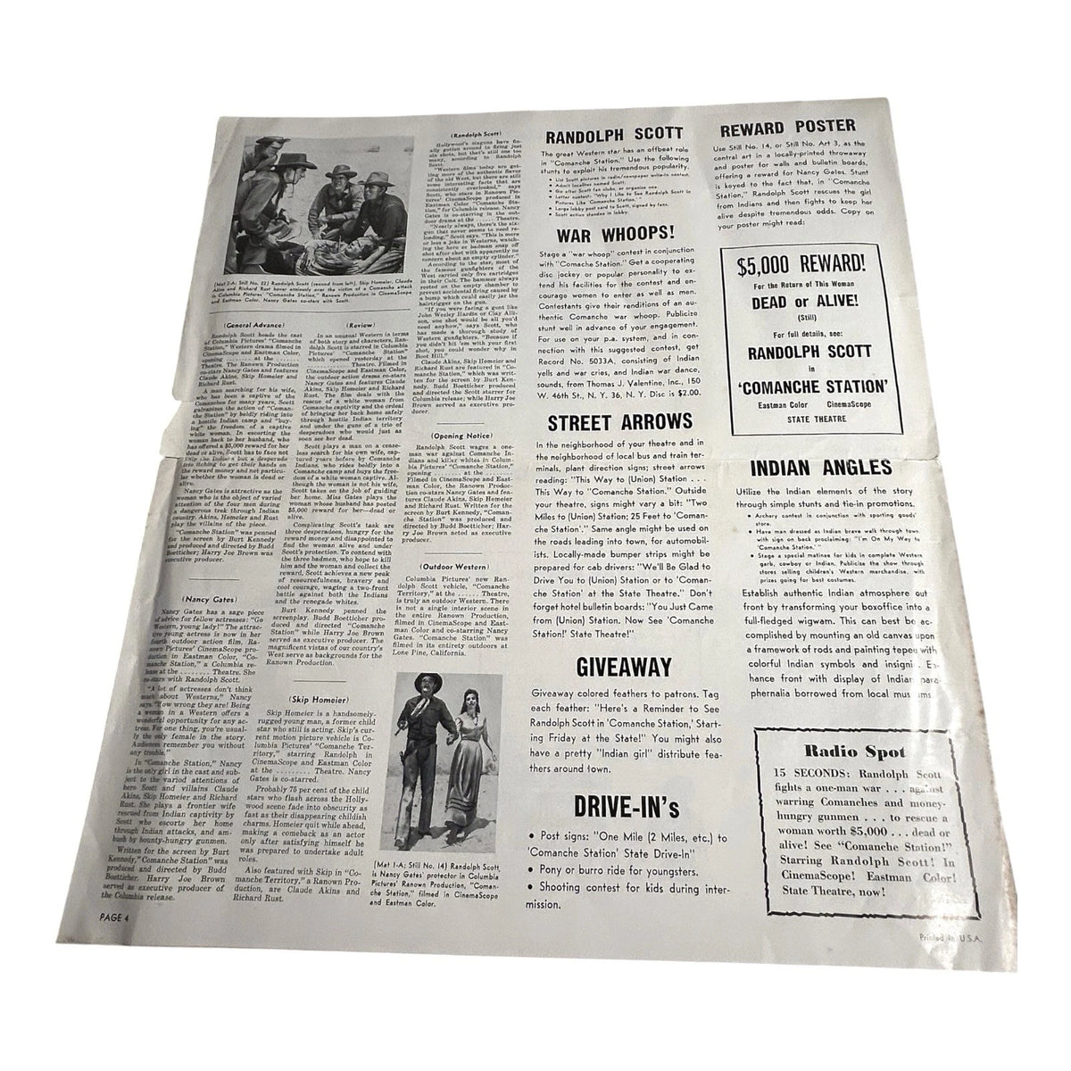 Vintage Movie Press Book Showmans Manual Gunfighters 1947