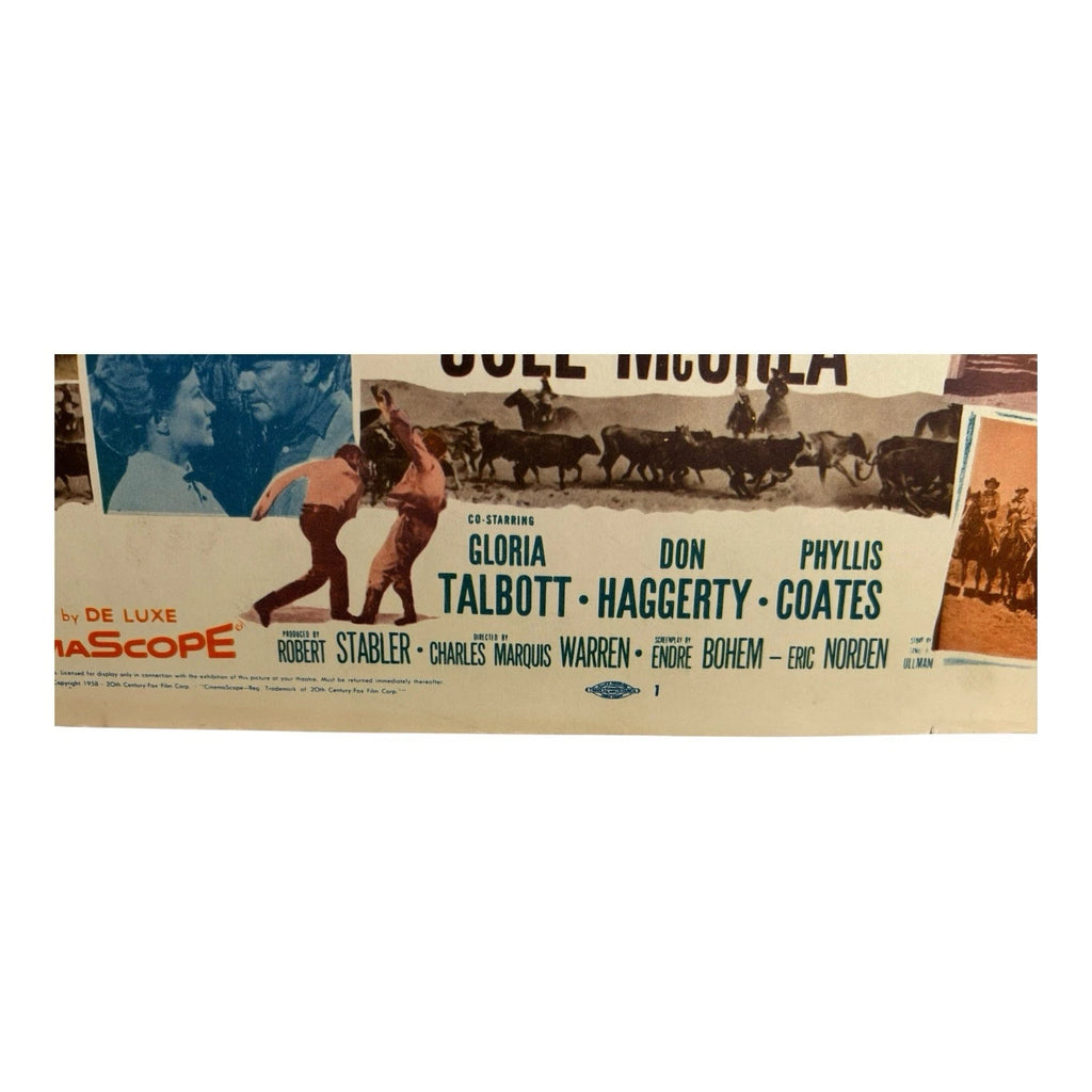Vintage Western Movie Lobby Card Cattle Empire 1958