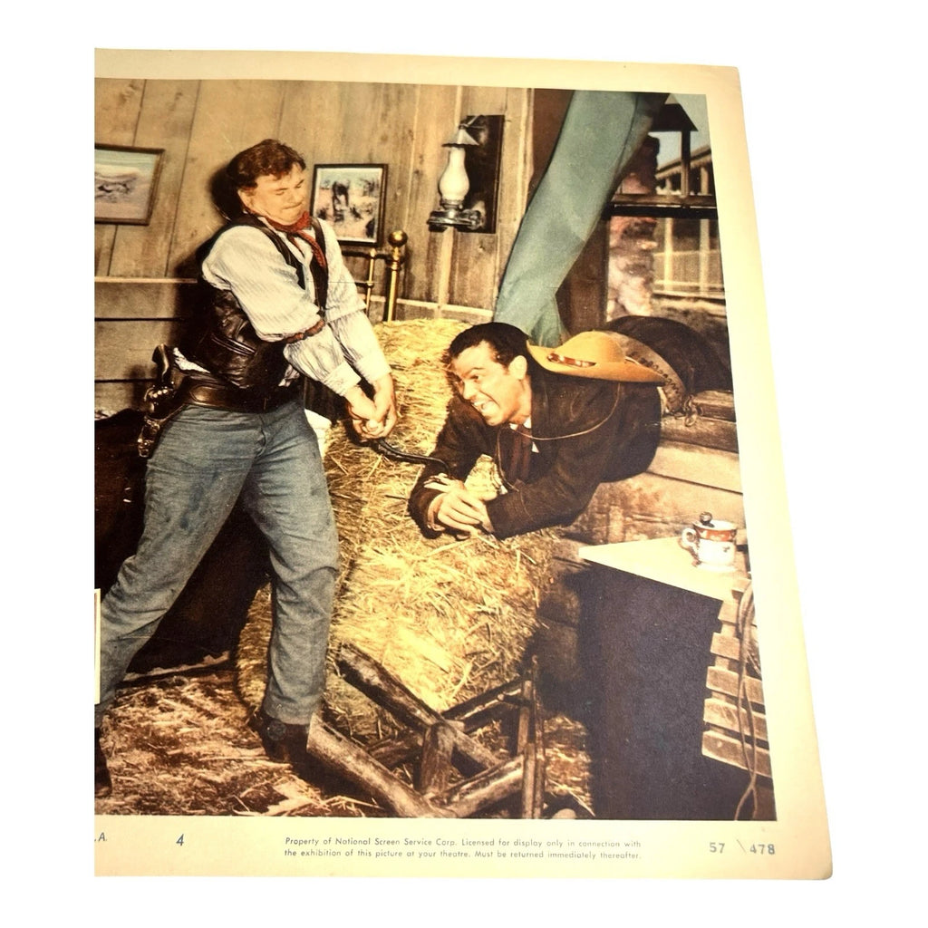 Vintage Western Movie Lobby Card Decision At Sundown 1957 (A)
