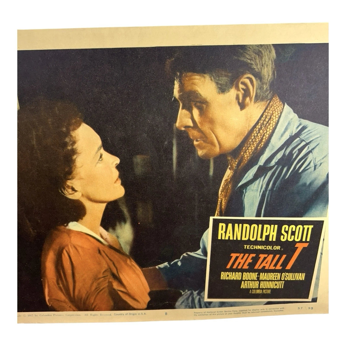Vintage Western Movie Lobby Card The Tall T 1957 (D)