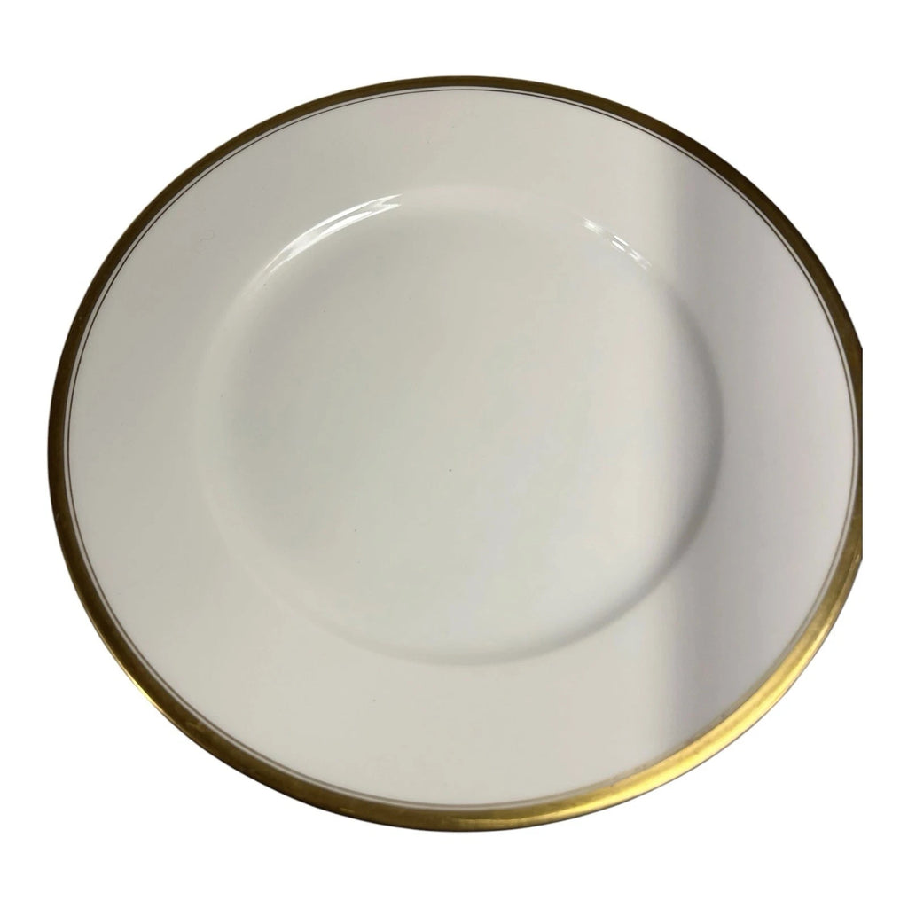 Vintage Set of Two 2 Limoges France Gold Rim Trim Lunch Plates