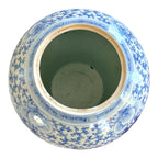 Antique Chinese Qing Blue & White Porcelain Double Happiness Wedding Ginger Jar