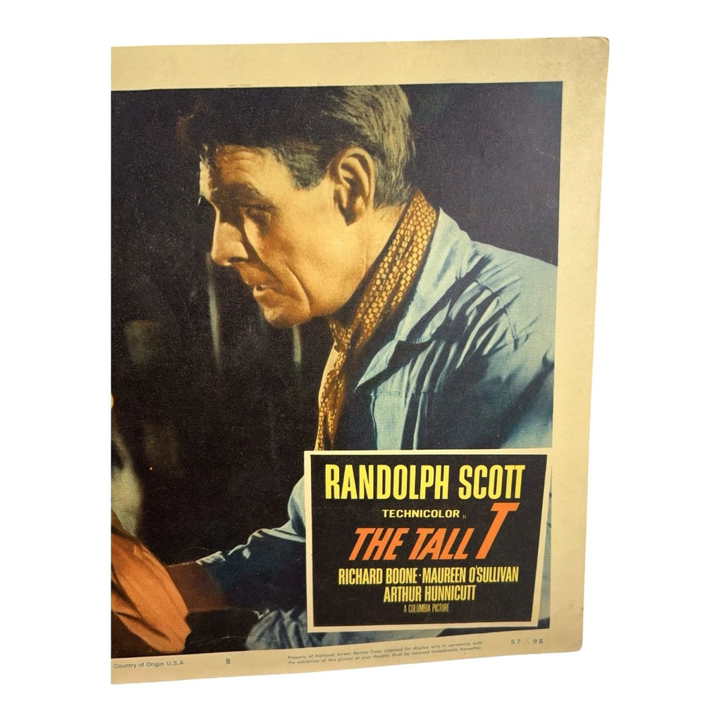 Vintage Western Movie Lobby Card The Tall T 1957 (D)