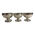Antique Set of 3 Mercury Glass Dessert Bowls Owned by Martha Stewart
