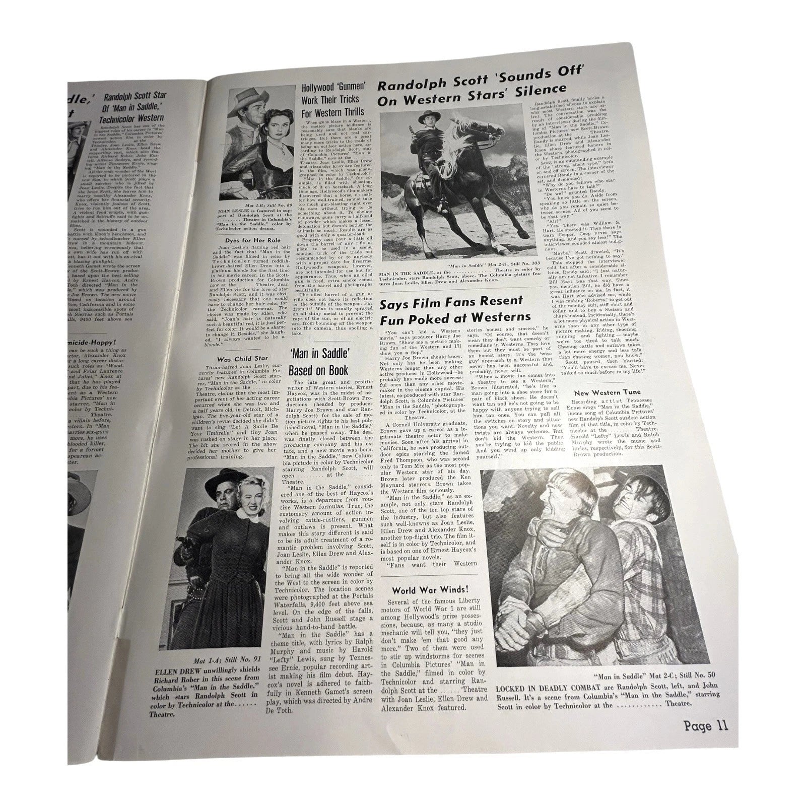 Vintage Movie Press Book Showmans Manual Man In The Saddle 1951