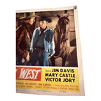 Vintage Western Movie Lobby Card Last Stagecoach West 1957