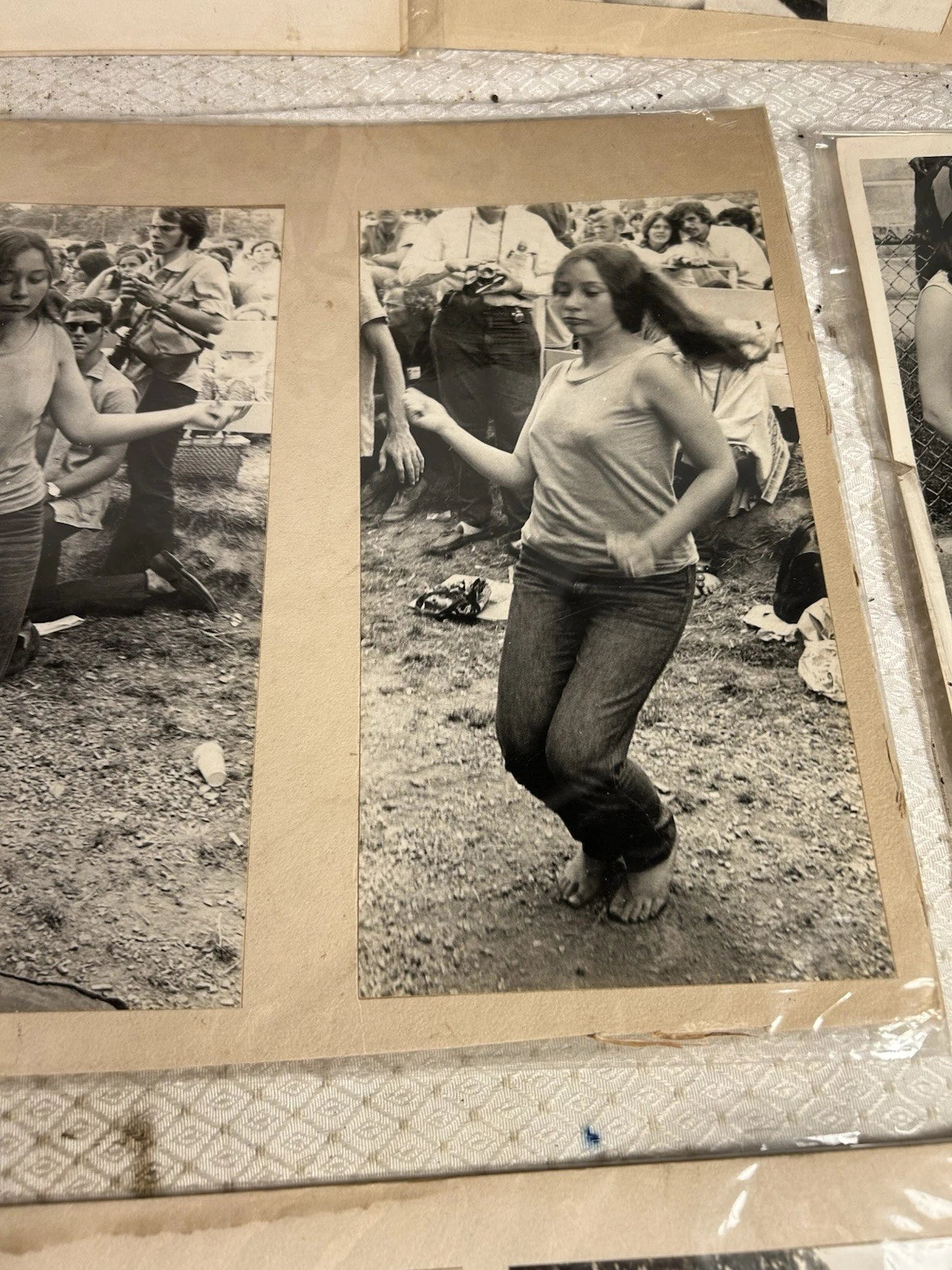 Vintage Collection Lot of 11 Hippie Music Festival Black White Photographs