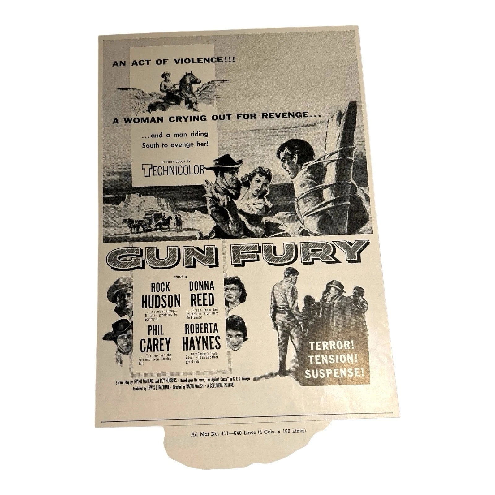 Vintage Movie Press Book Showmans Manual Gun Fury 1953