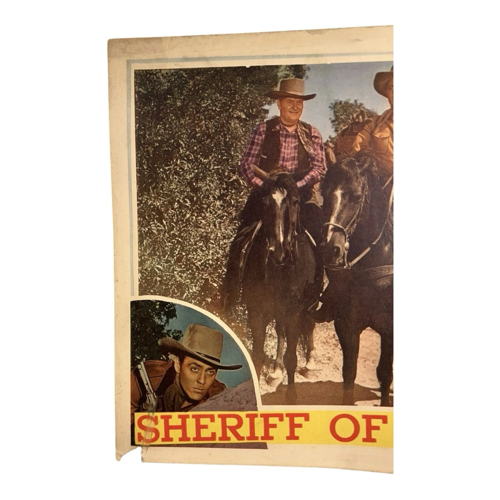 Vintage Western Movie Lobby Card Sheriff of Sundown 1944