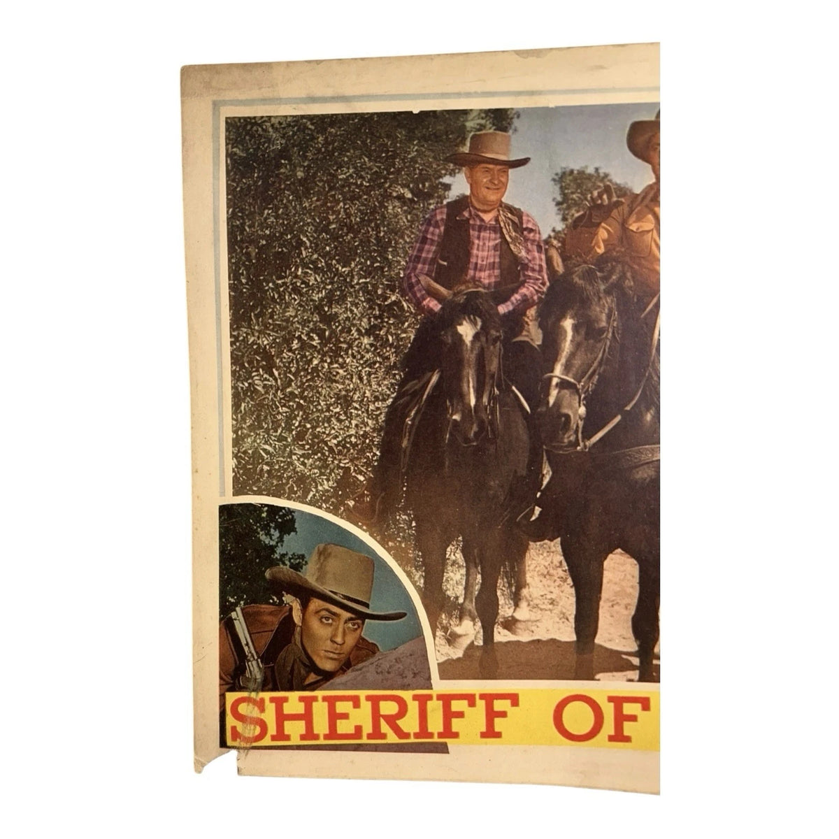 Vintage Western Movie Lobby Card Sheriff of Sundown 1944