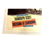 Vintage Western Movie Lobby Card Decision At Sundown 1957 (C)