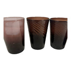 Vintage Lot 4 Amethyst Glass Drinking Glasses Tumblers Owned by Martha Stewart