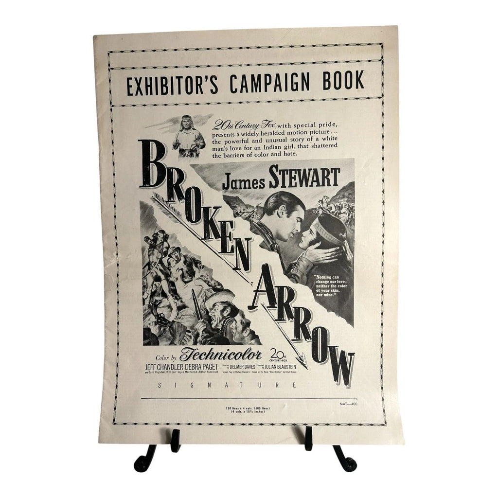 Vintage Movie Press Book Showmans Manual Broken Arrow 1950