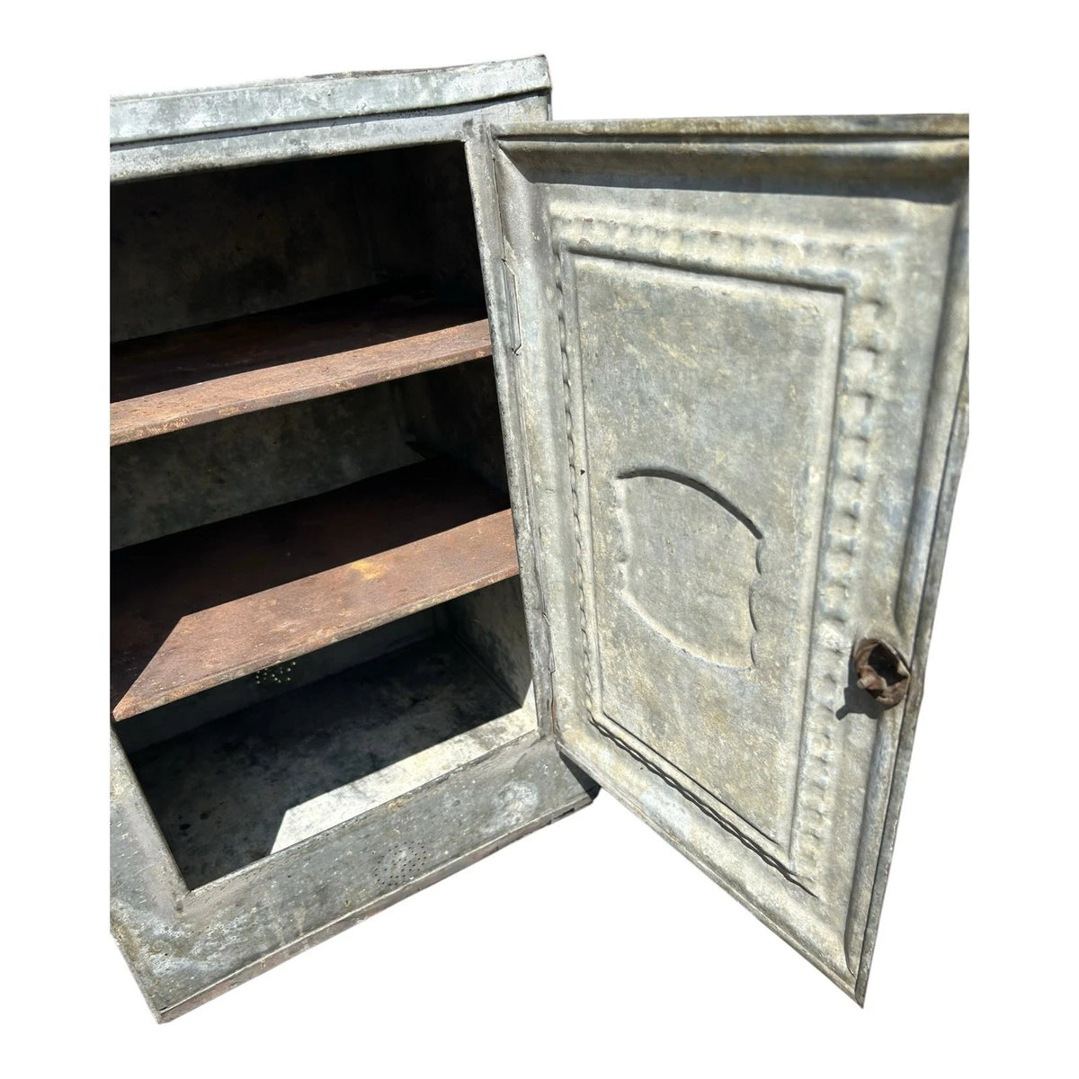 Antique Home Country Comfort Tin Bread & Cake Galvanized Warmer Pie Safe