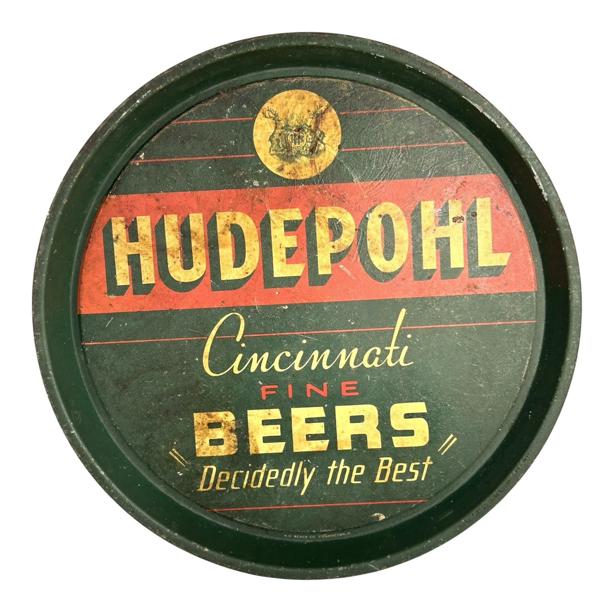 Vintage Hudepohl Cincinnati Fine Beers Serving the Best Serving Tray