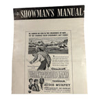 Vintage Movie Press Book Showmans Manual Walk The Proud Land 1956
