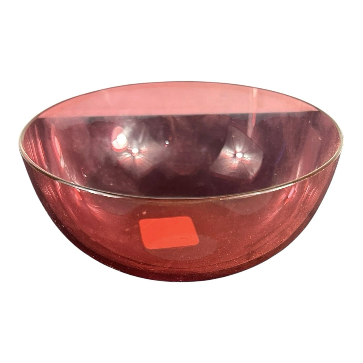 Vintage Lot of 3 Cranberry Glass Bowls Owned by Martha Stewart