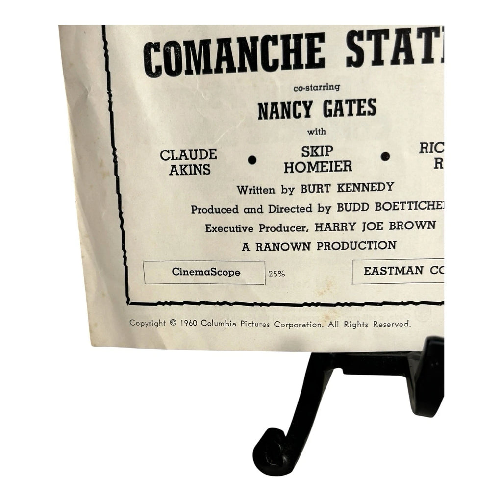Vintage Movie Press Book Showmans Manual Comanche Station 1960