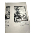 Vintage Movie Press Book Showmans Manual Broken Arrow 1950