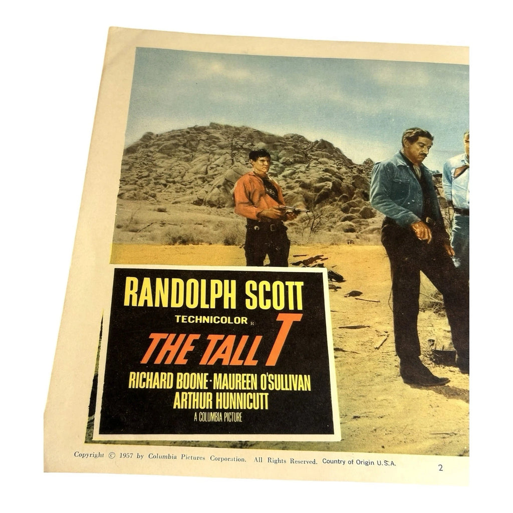 Vintage Western Movie Lobby Card The Tall T 1957 (B)