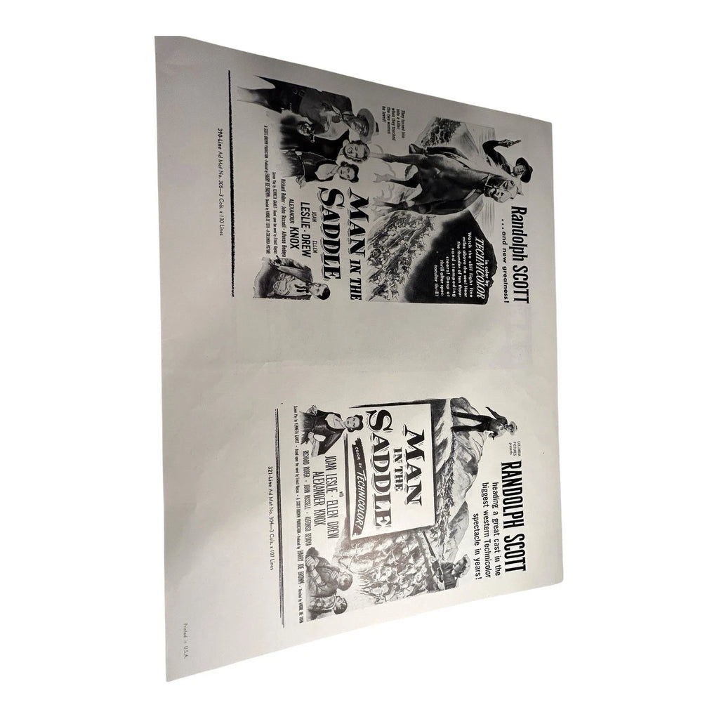 Vintage Movie Press Book Showmans Manual Man In The Saddle 1951