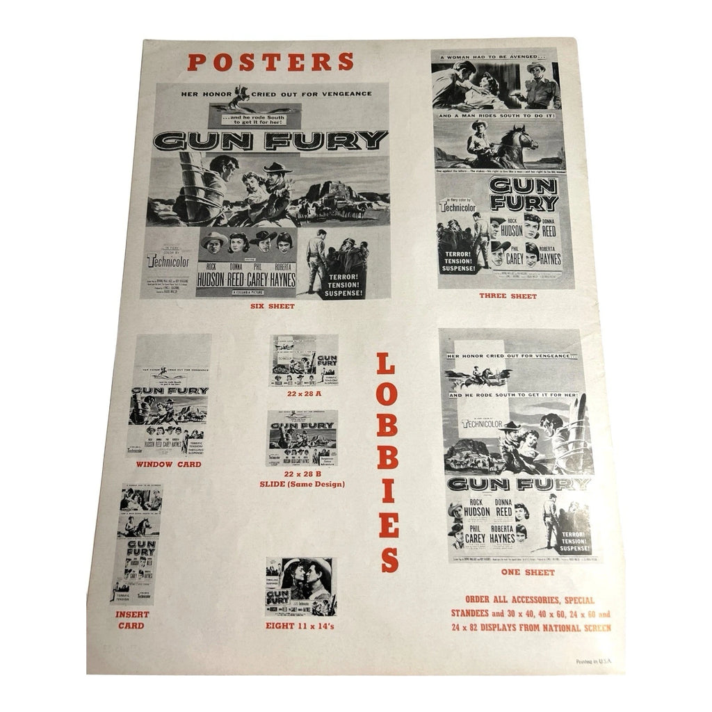 Vintage Movie Press Book Showmans Manual Gun Fury 1953