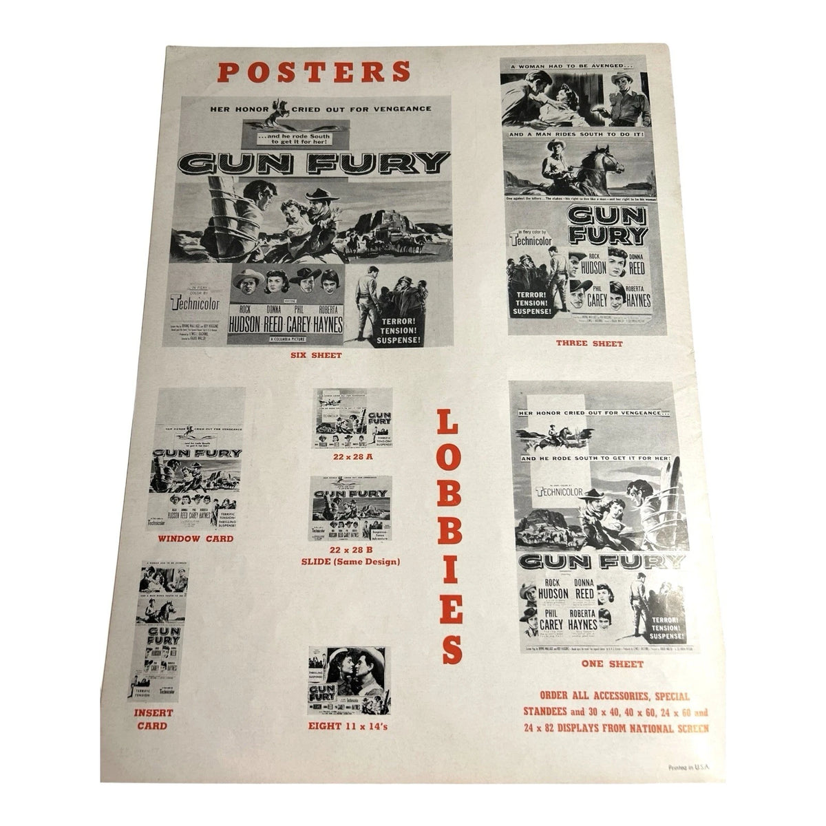 Vintage Movie Press Book Showmans Manual Gun Fury 1953