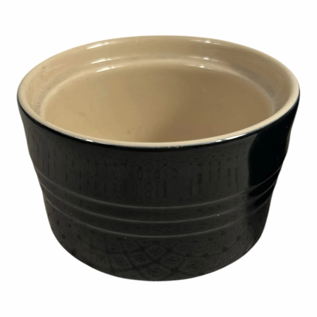Vintage Set of 2 Black Le Creuset Ramekins Owned by Martha Stewart