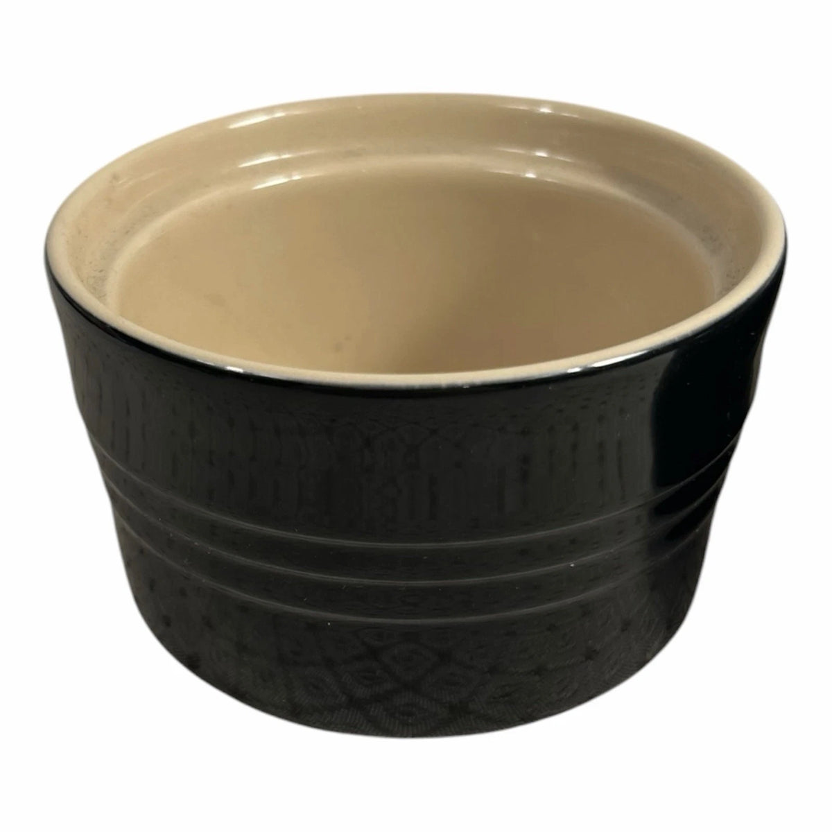Vintage Set of 2 Black Le Creuset Ramekins Owned by Martha Stewart