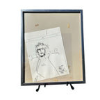 Signed Dated Framed Original Drawing by Peter Max 1975 For Suzin I love you