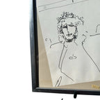 Signed Dated Framed Original Drawing by Peter Max 1975 For Suzin I love you