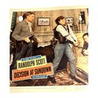 Vintage Western Movie Lobby Card Decision At Sundown 1957 (A)
