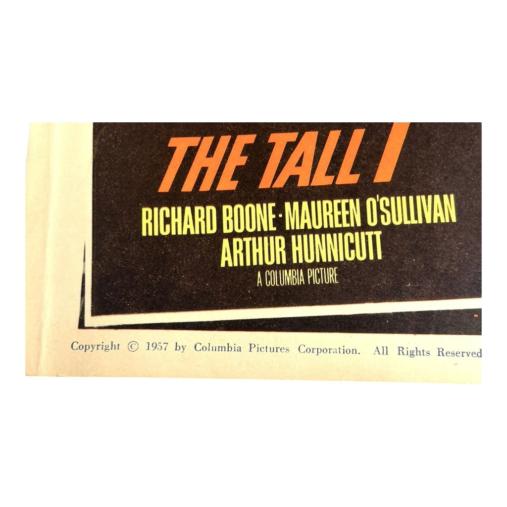 Vintage Western Movie Lobby Card The Tall T 1957