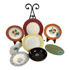 Vintage Lot of 8 Pieces of Ceramic Plates & Dishes Owned by Martha Stewart