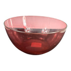 Vintage Lot of 3 Cranberry Glass Bowls Owned by Martha Stewart