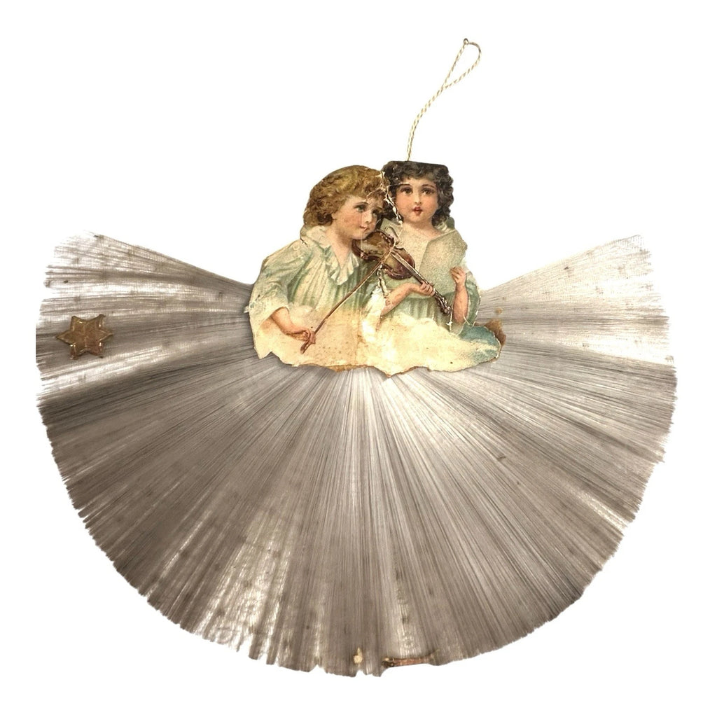 Antique Die Cut Christmas Santa Post Card Cut Out Ornaments