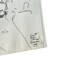 Signed Dated Framed Original Drawing by Peter Max 1975 For Suzin I love you