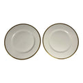 Vintage Set of Two 2 Limoges France Gold Rim Trim Lunch Plates