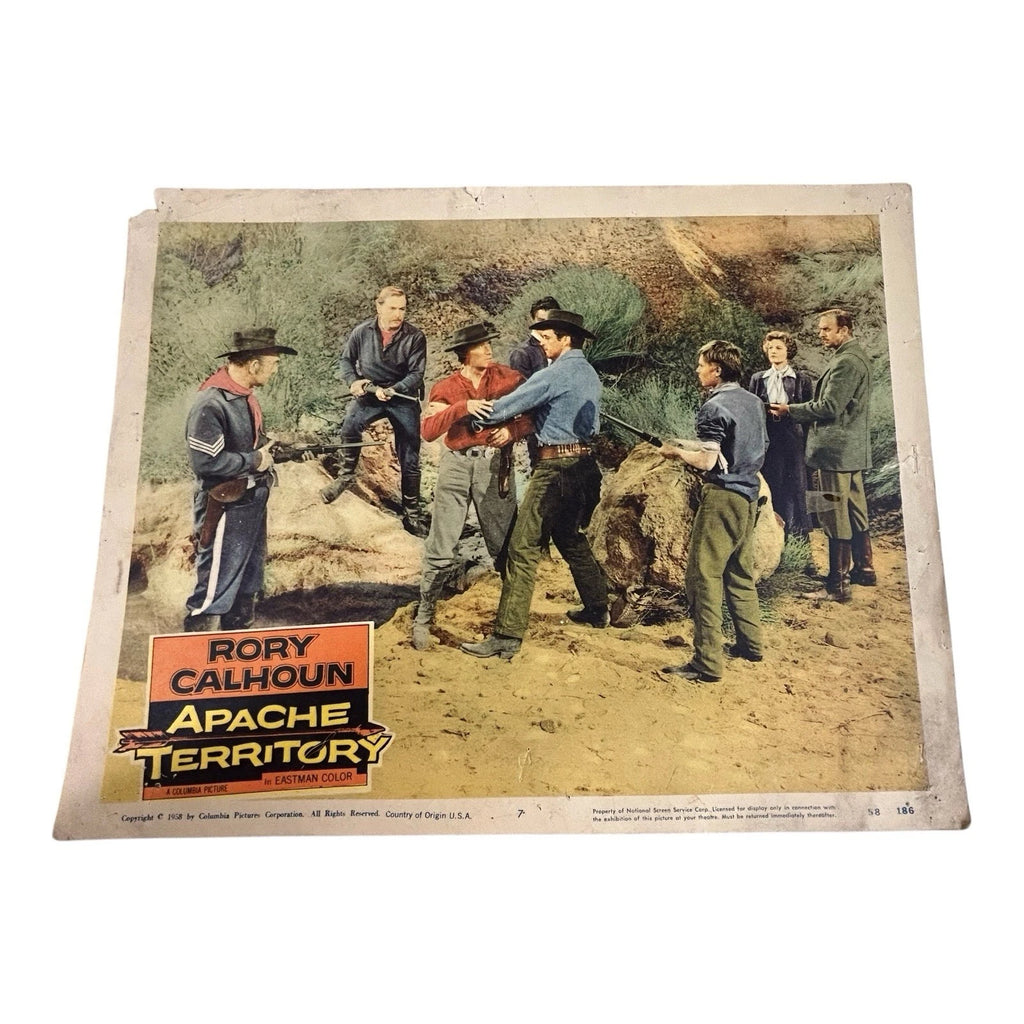 Vintage Western Movie Lobby Card Apache Territory 1958